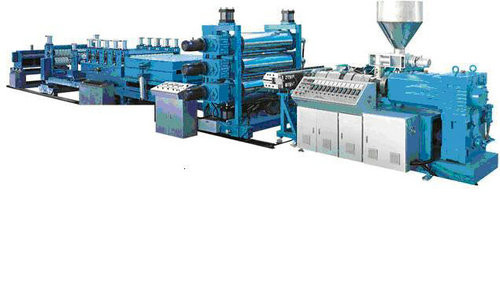 2 layer PC Plastic Roofing Sheet Extrusion Line With High Automation SJ120 / 38