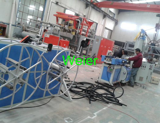 PVC , PA Single Wall Corrugated Pipe Production Line For Electrical Conduit Pipe