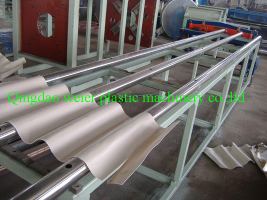 PVC Corrugated Tile Production Line With Conical Twin Screw Extruder